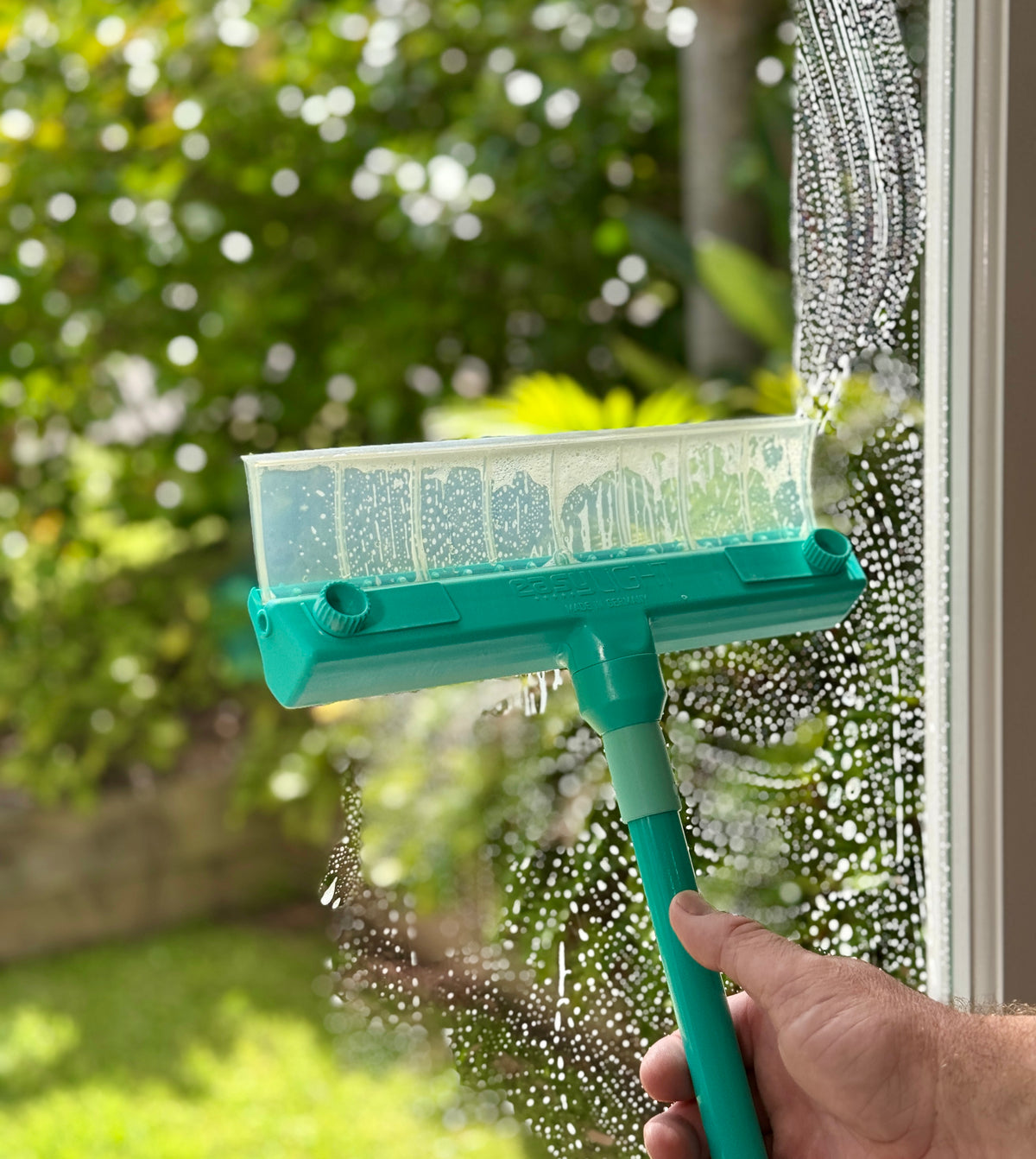 Aqua Blade Full Set — Complete Window Cleaning Kit with 22cm & 30cm Squeegees, Telescopic Handle for Windows, Glass & Solar Panels